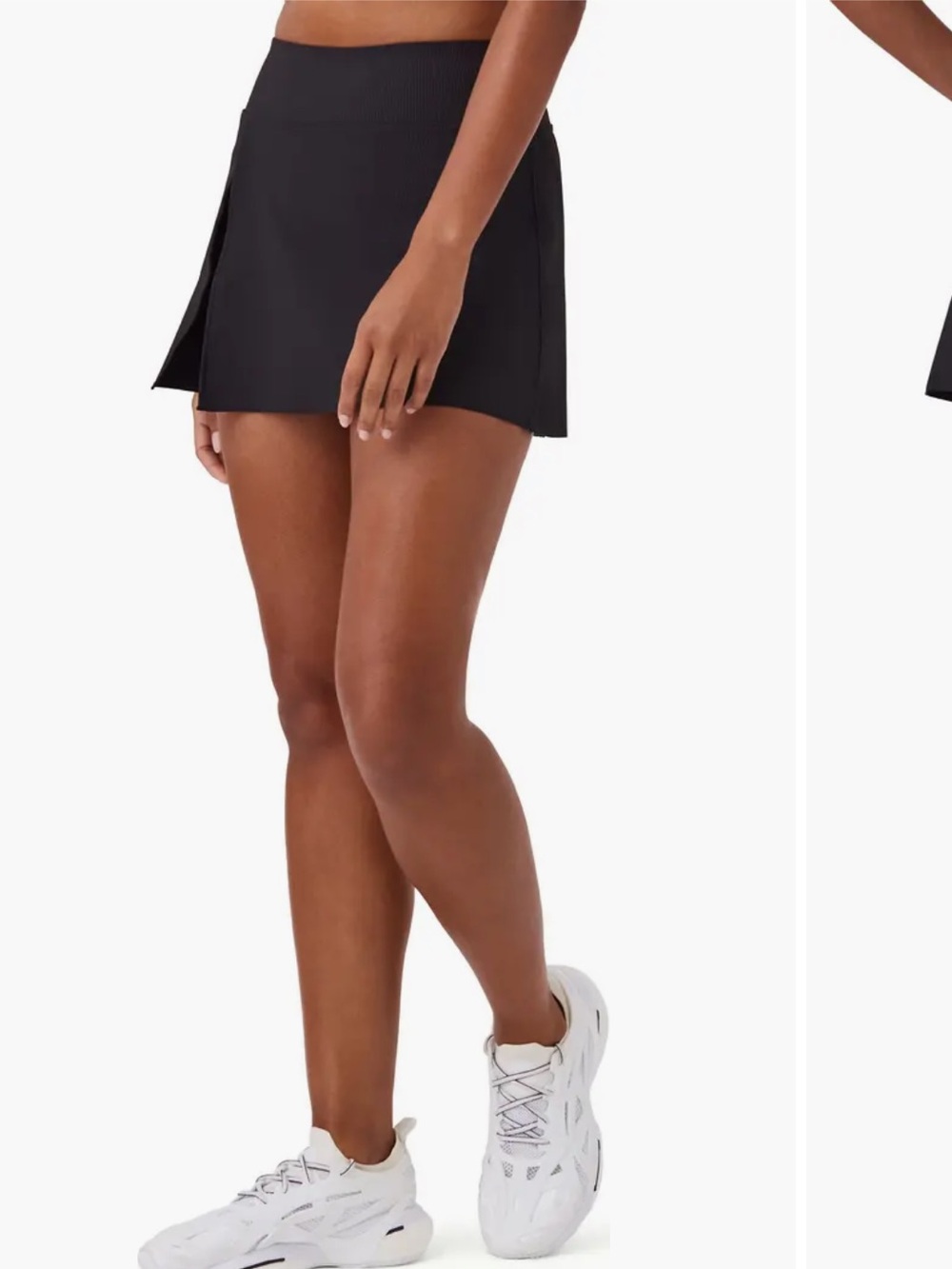 SPANX Get Moving ribbed skort w/ front slit